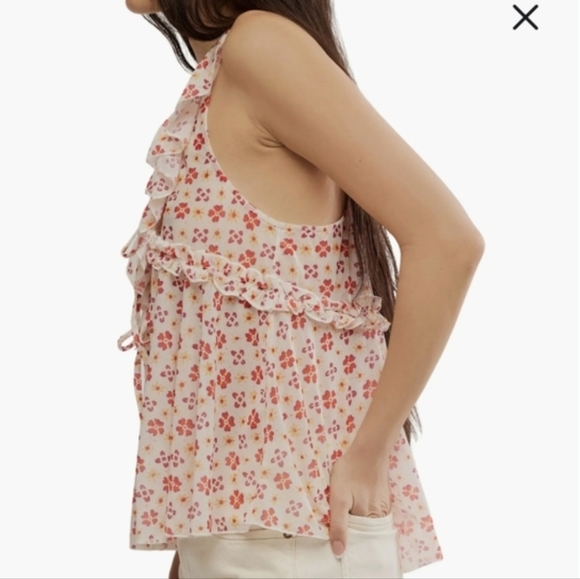 Free People Fearless Knit Top in Ivory Combo sz MED - Picture 2 of 10